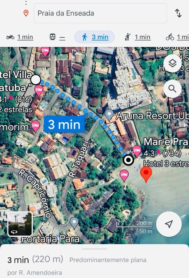 Apartamento Com Acesso A Pe A Santa Rita - Enseada - Ubatuba Exteriér fotografie